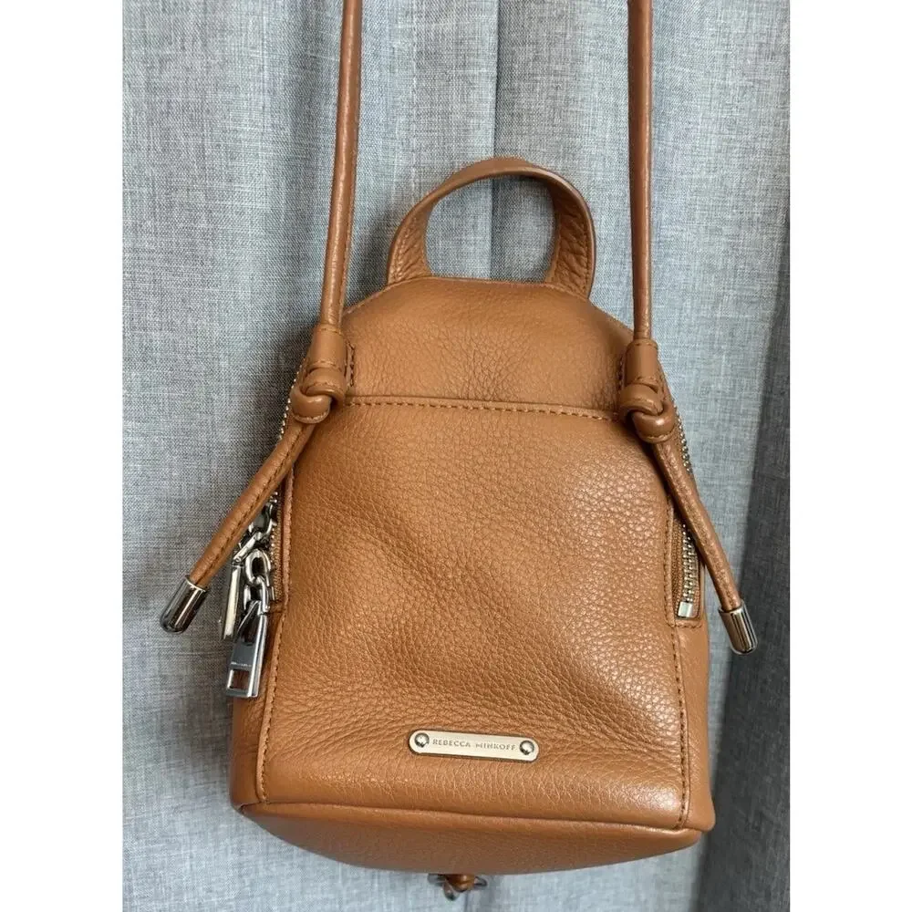 Rebecca Minkoff bag crossbody purse leather tan Brown